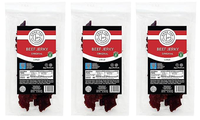 Good Fod Foods Original Beef Jerky 3-Pack