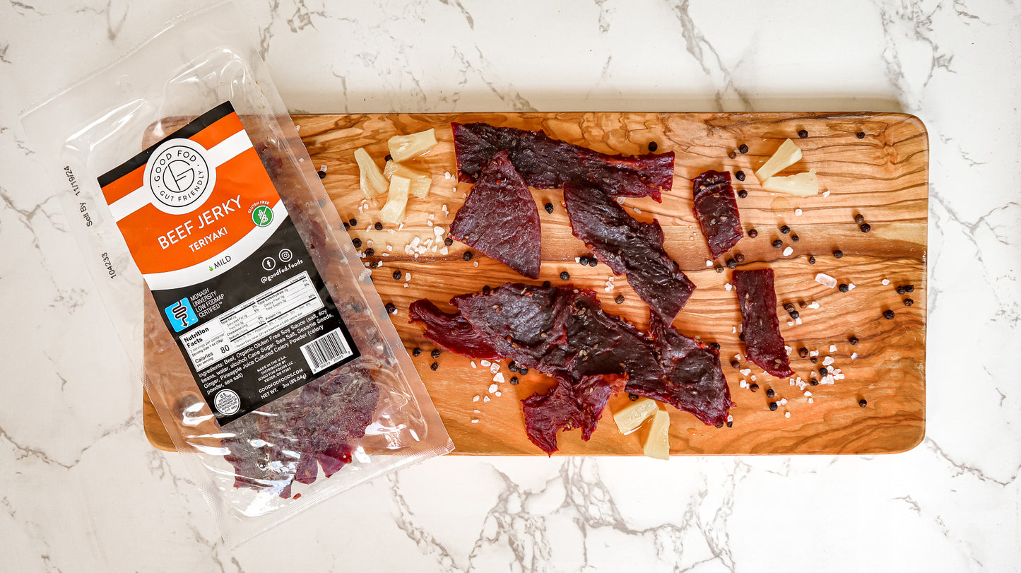 Good Fod Foods Beef Jerky JUMBO Variety Pack of 6 Packages (Save 10%)