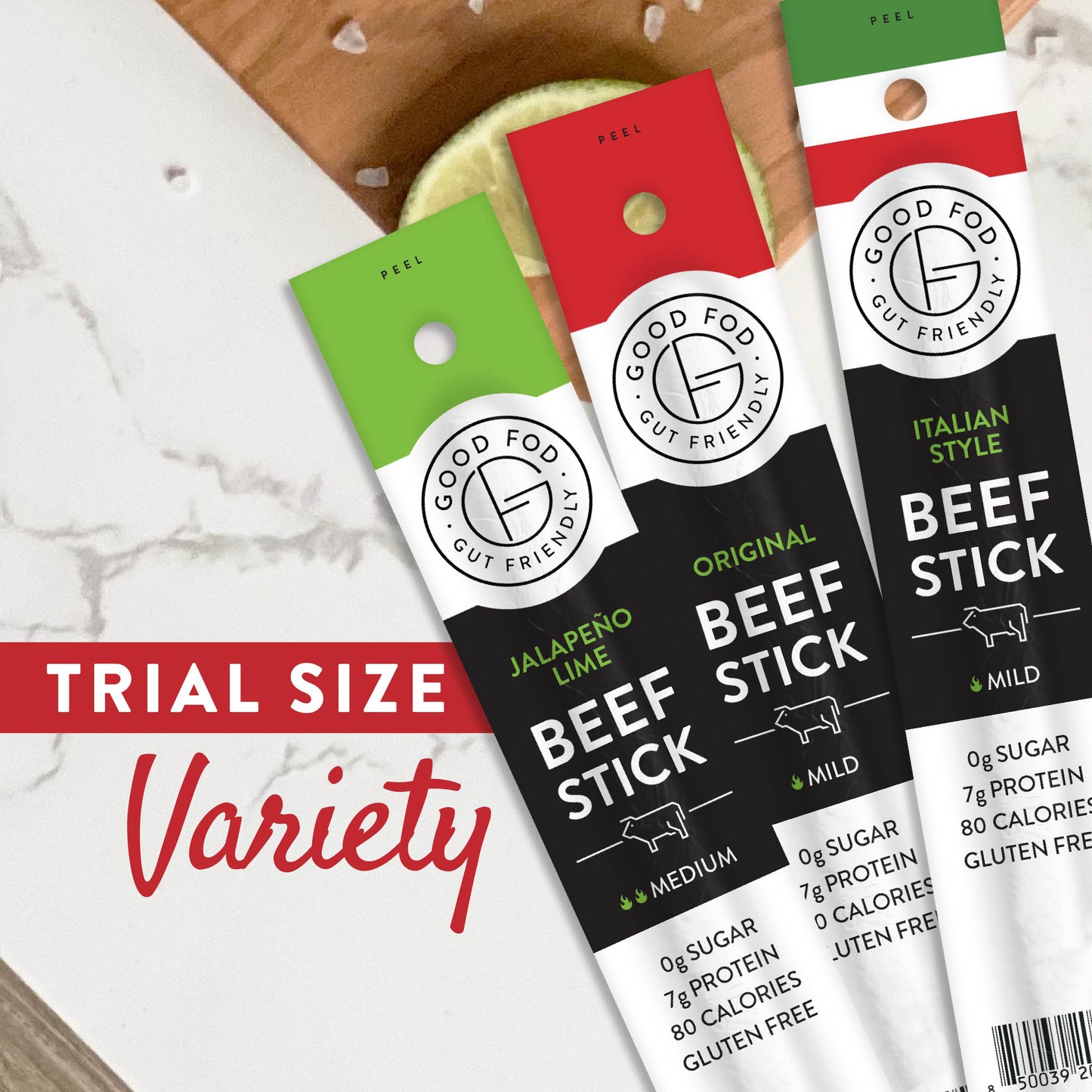 Variety Pack Trial Size of Meat Sticks 2 of Each Flavor (6ct) (Temporarily Out of Stock)