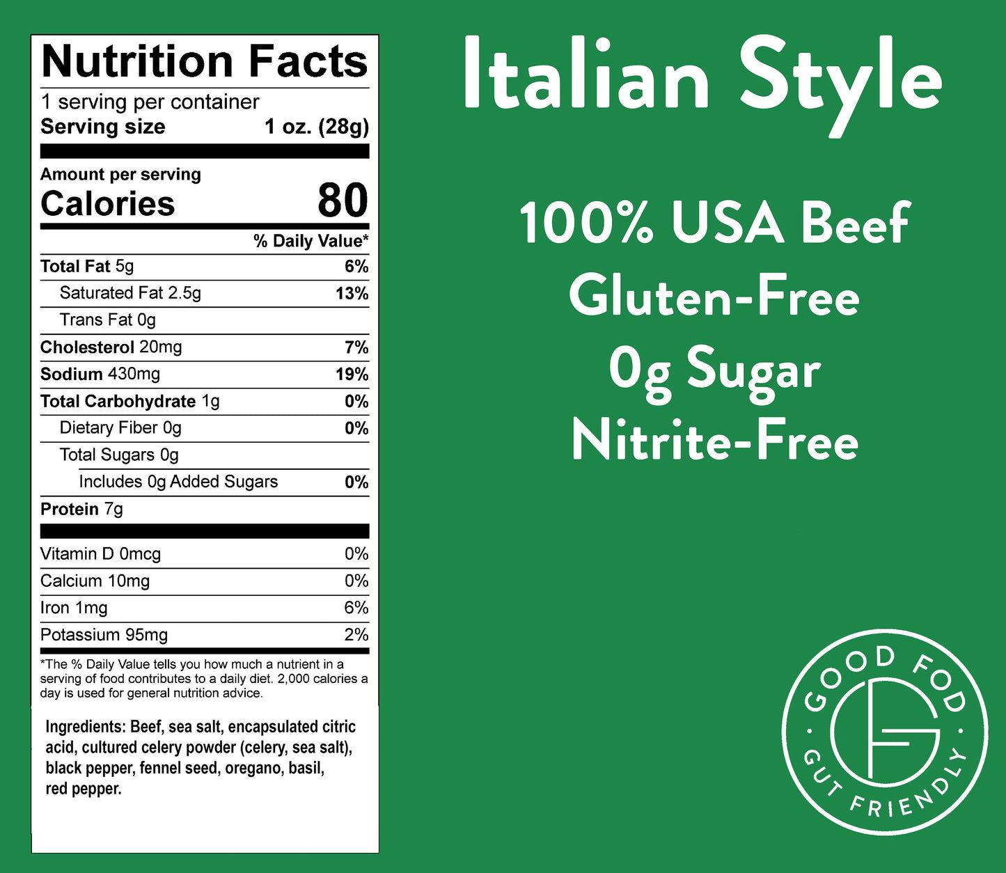 Good Fod Foods Regular Variety Pack of Meat Sticks 4 of Each Flavor (12ct) (Temporarily Out of Stock)