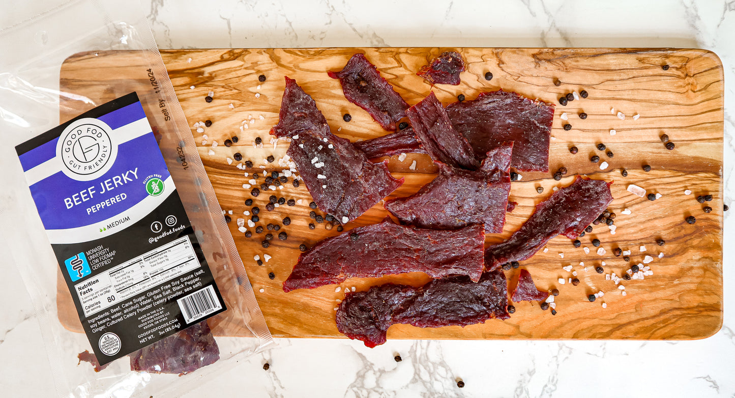 Good Fod Foods Peppered Beef Jerky 3-Pack