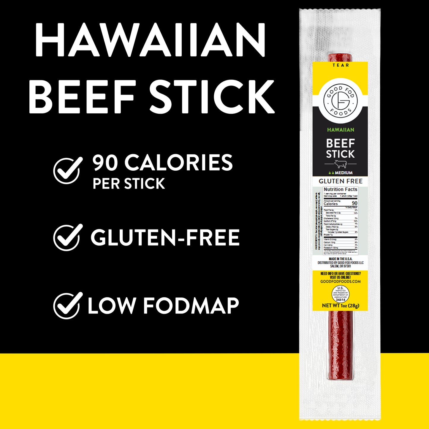 Good Fod Hawaiian Meat Stick 1-10ct