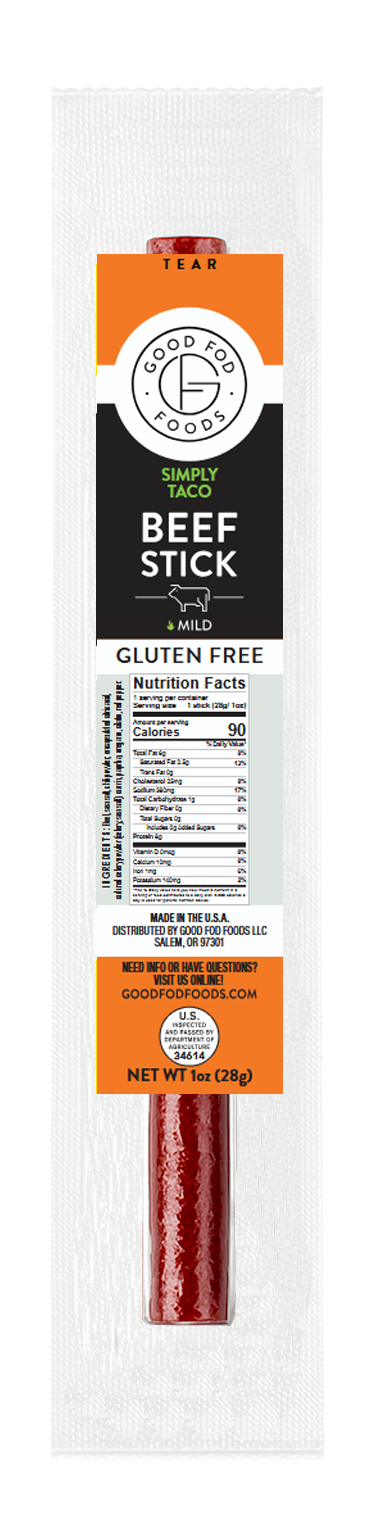 Good Fod Simply Taco Meat Stick 1-10ct