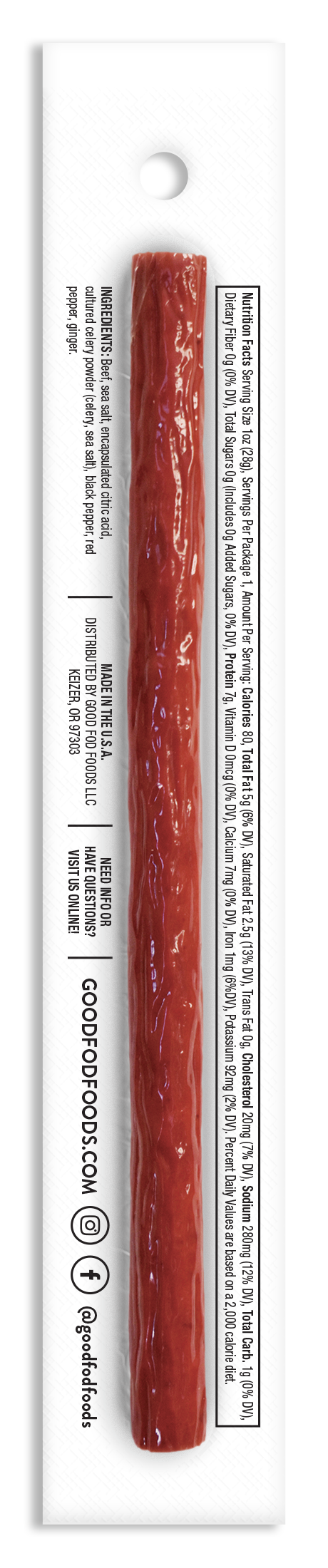 Good Fod Original Meat Stick 1-10ct